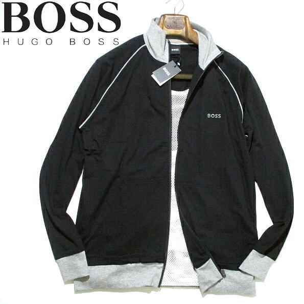 秋物▼ 新品 未使用 ヒューゴボス ジップジャケット HUGO BOSS 大谷翔平 メンズ 黒 M ブラック トラックジャケット メンズ拍卖