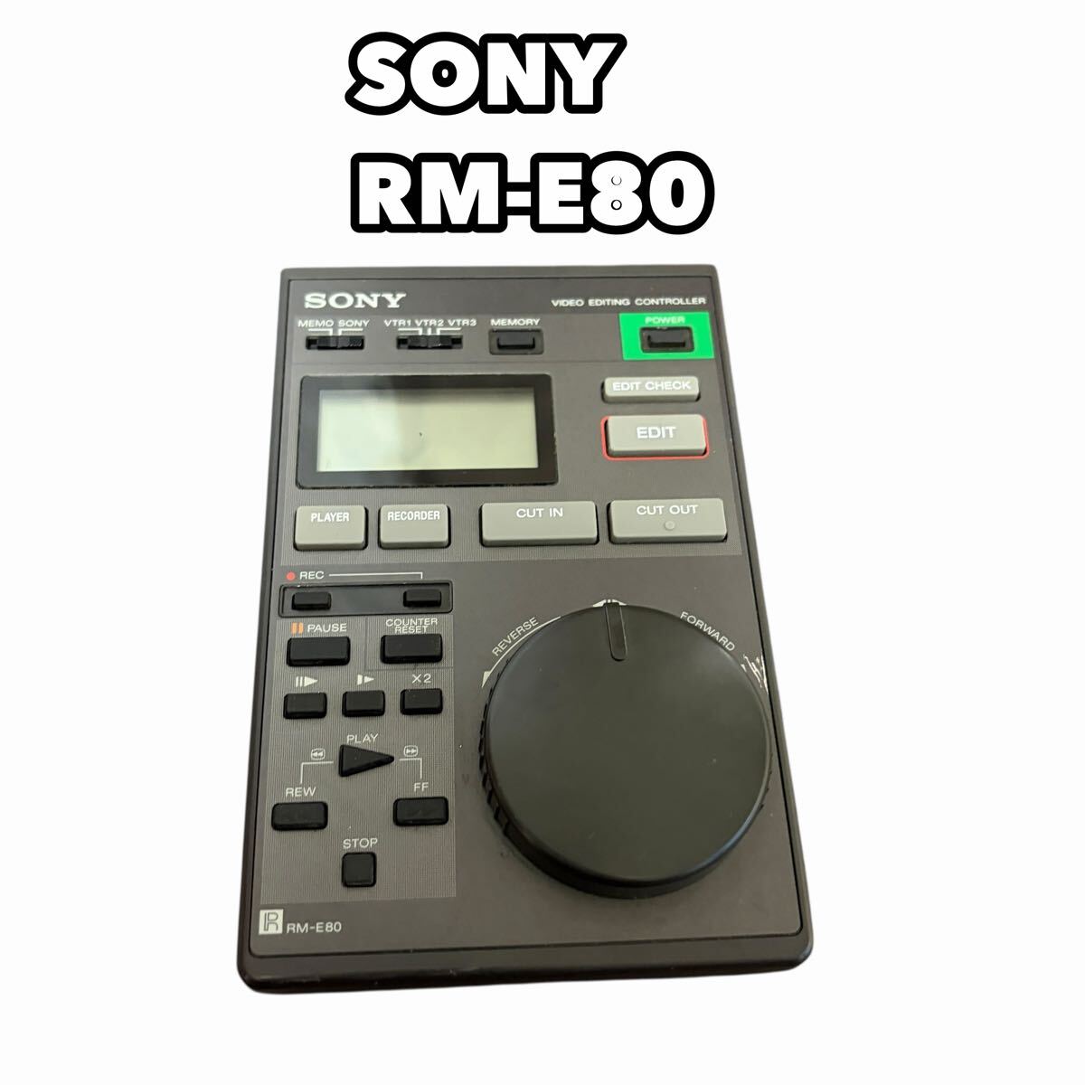 SONY RM-E80 リモコン ソニー VIDEO EDITING CONTROLLER 電子機器 精密機器拍卖