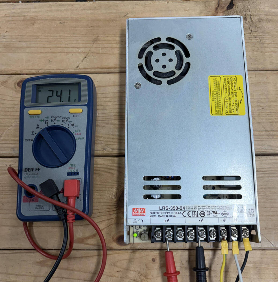 MEAN WELL LRS-350-24 機器抜き出し動作品 良好品拍卖