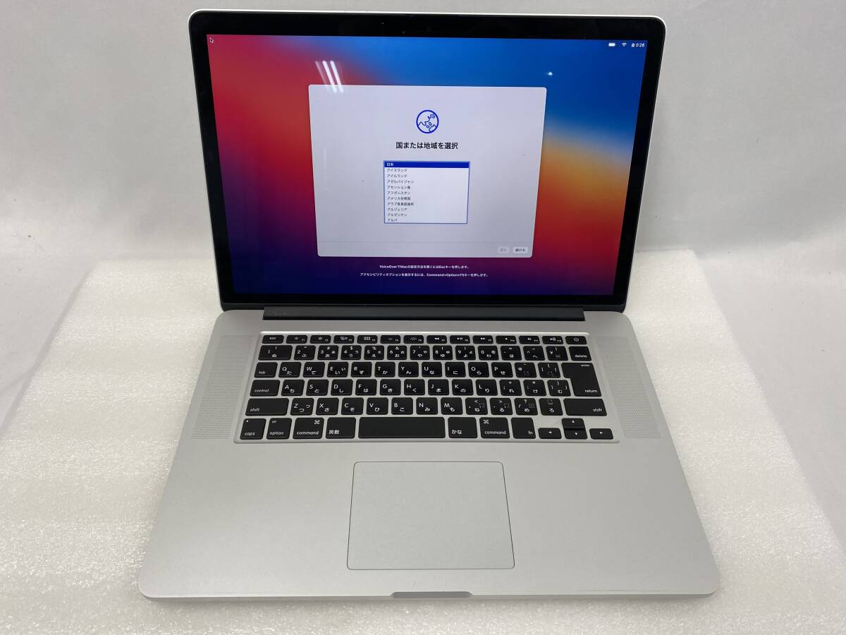 MacBook Pro (Retina, 15インチ, Late 2013) メモリ8G SSD256G拍卖