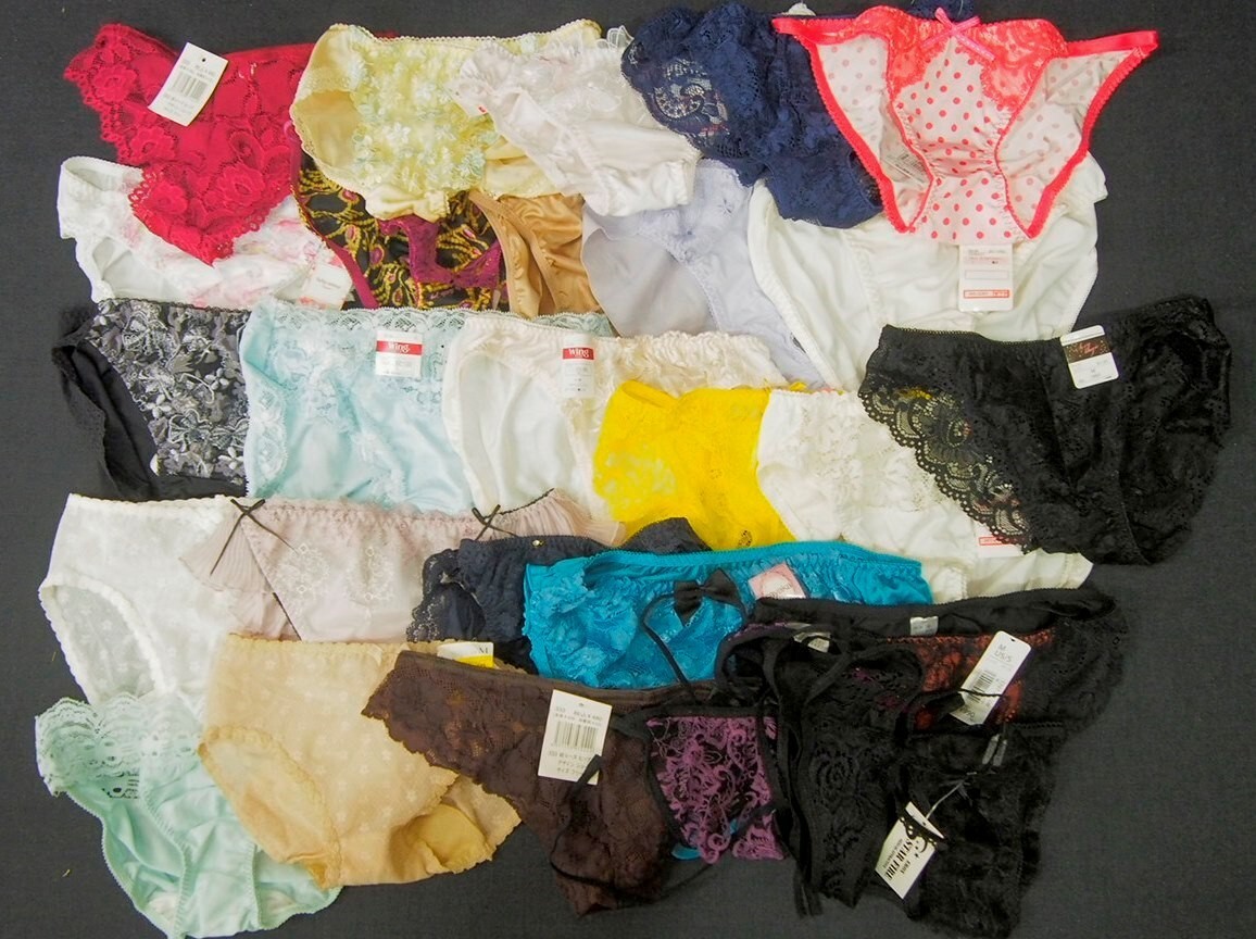 r2_5589k 新品 未使用品 保管品 ショーツ30枚セット!レース・Tバック・スタンダード サイズいろいろ!デザインいろいろ! まとめ売り!拍卖