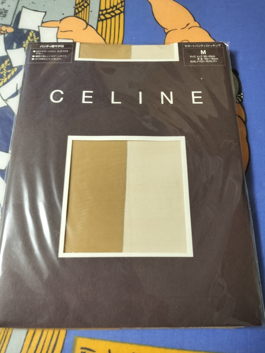 CELINE パンティストッキング M dcyサポート ハイゲージ マット仕上げ パンスト pantystocking セリーヌ レナウン 丈夫 美脚拍卖