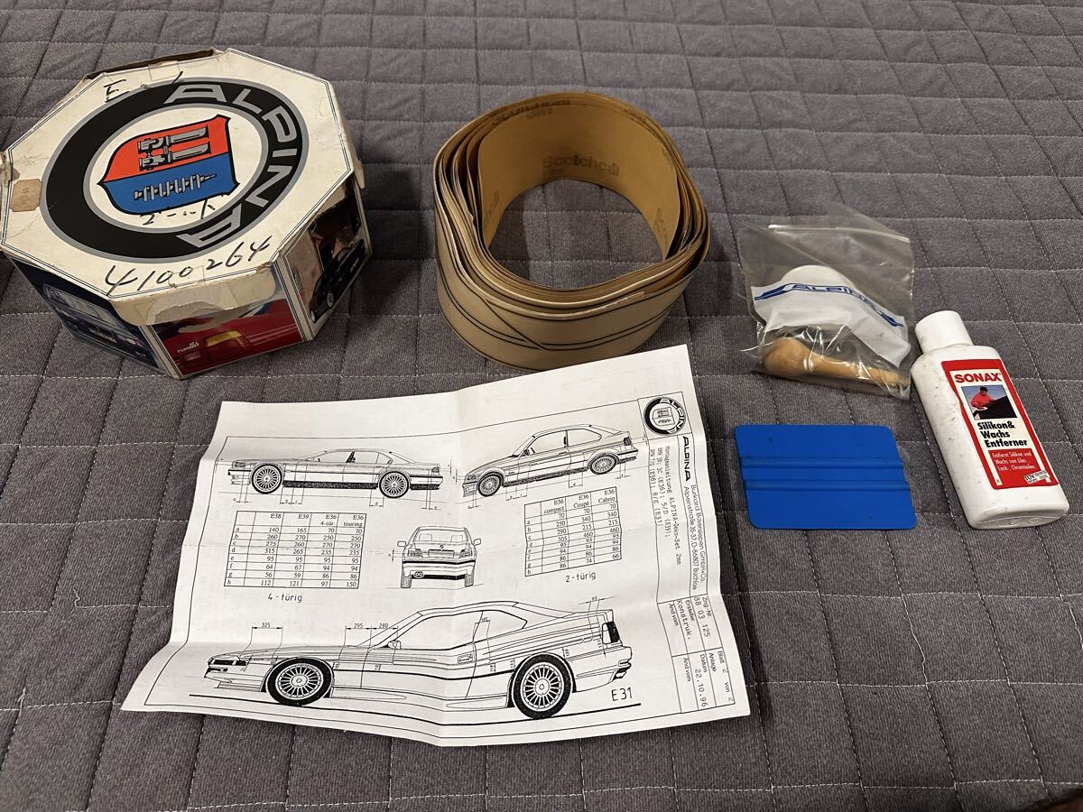 BMW アルピナ デカールセット!当時物!未使用品拍卖