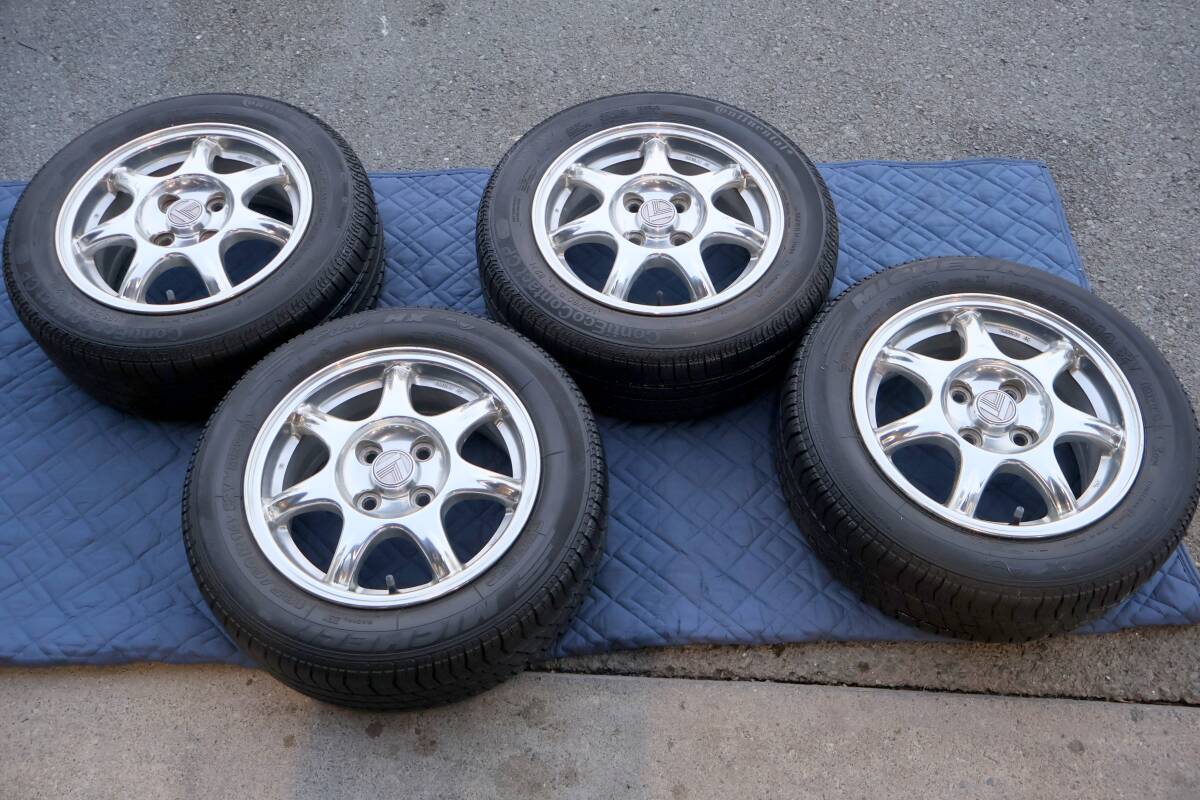 ユーノス ロードスター 純正ポリッシュホイール 14インチ 6J+45 PCD100-4拍卖