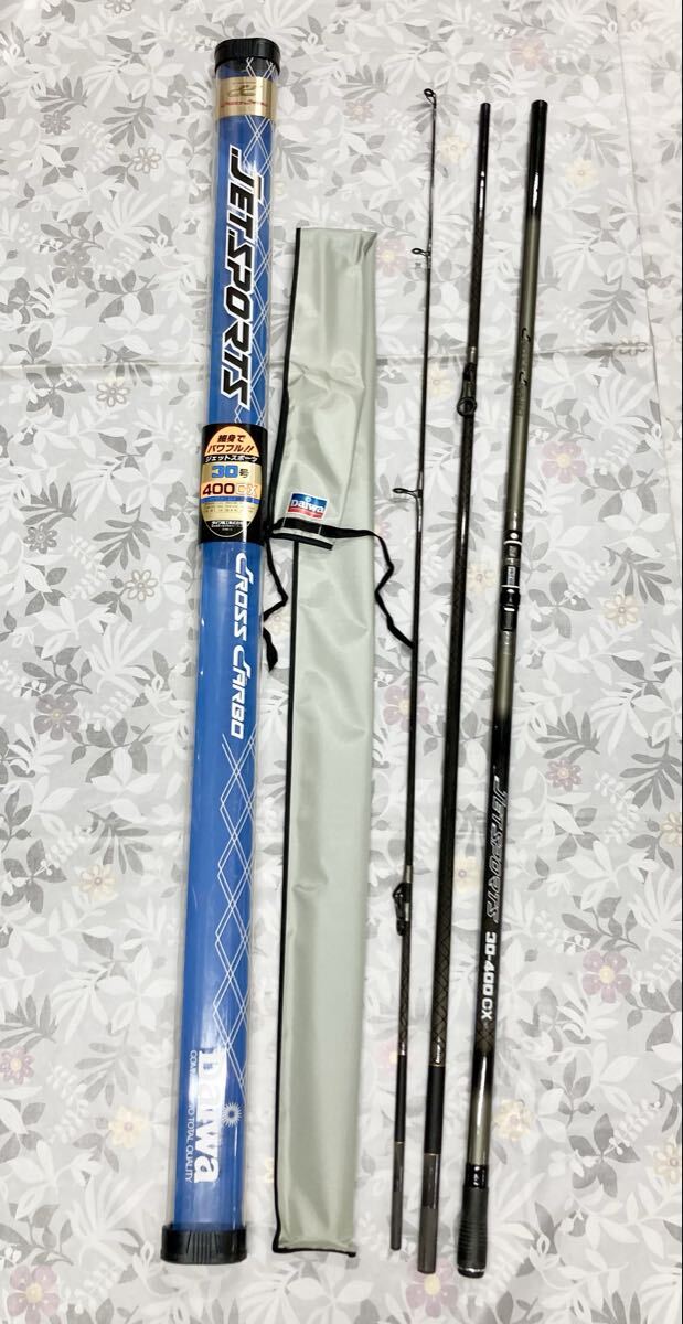 F456 DAIWA ダイワ JetSports ジェットスポーツ 30号 400CX CROSSCARBO 釣竿 釣具 保管ケース付 拍卖