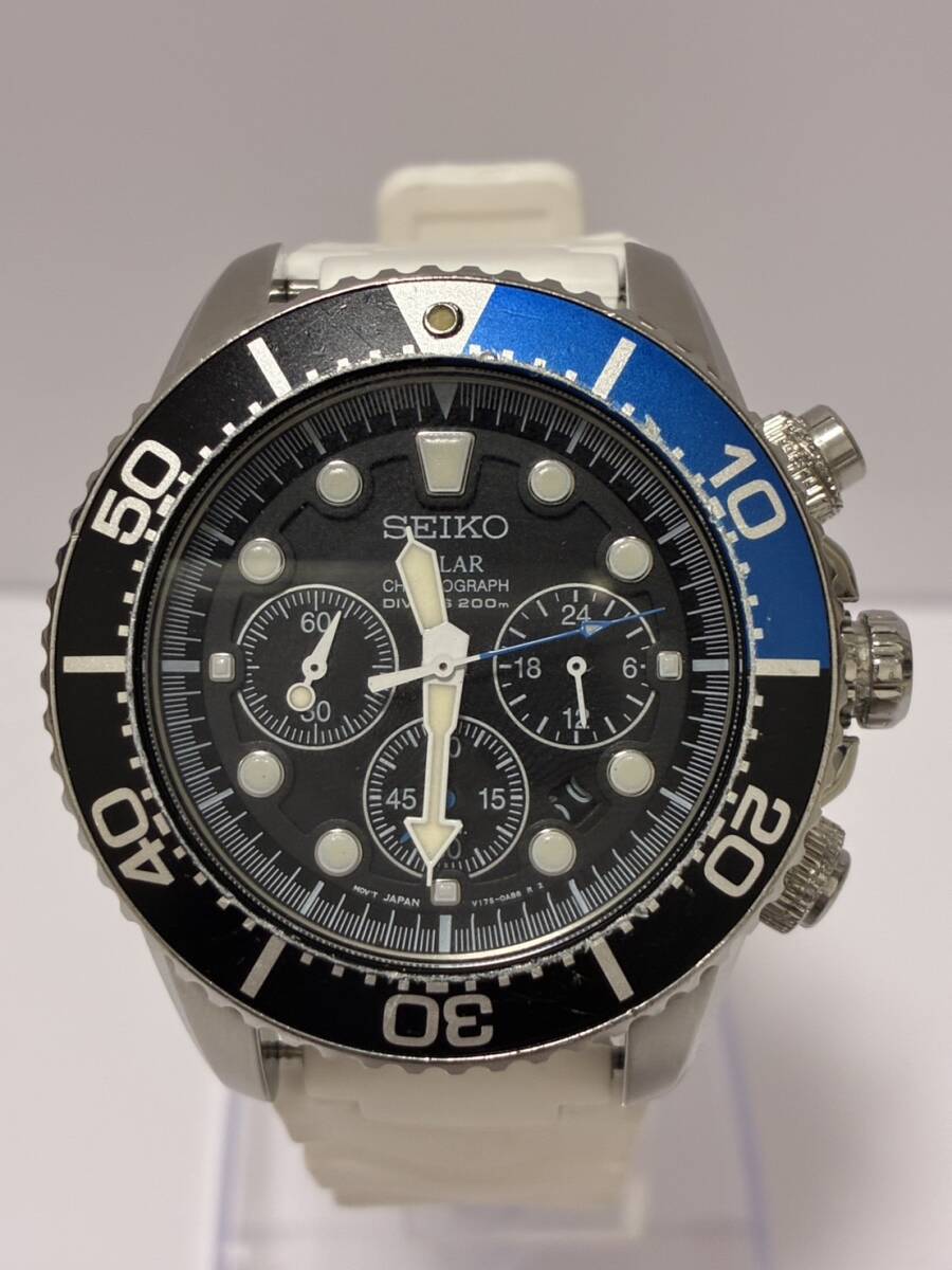 SEIKO プロスペックス V175-0AD0 ソーラー 腕時計拍卖