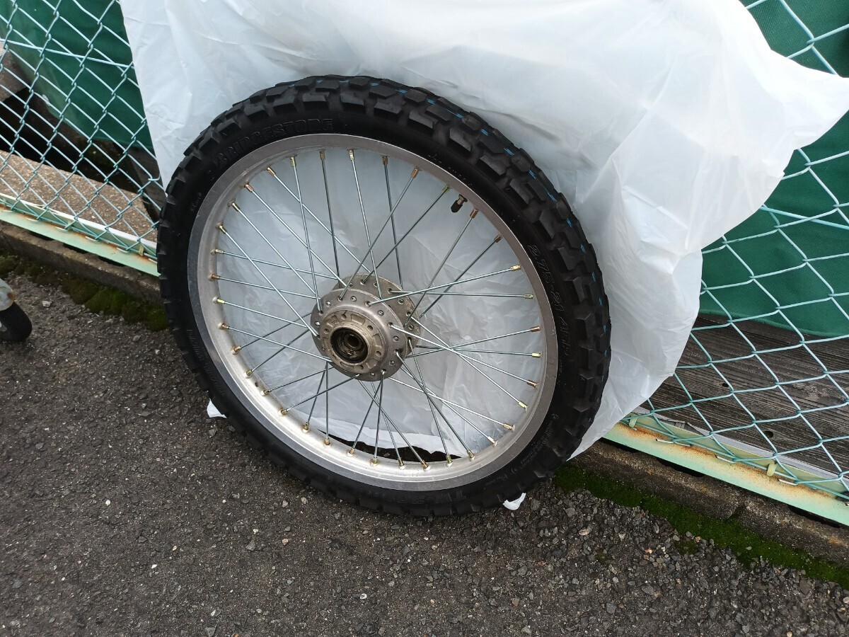 SR400 21インチ フロントホイール 前期 旧ディスクハブ ビラーゴ400 XS650 SR500 チョッパー オフロード トラ ハーレー スリム ナロー 拍卖