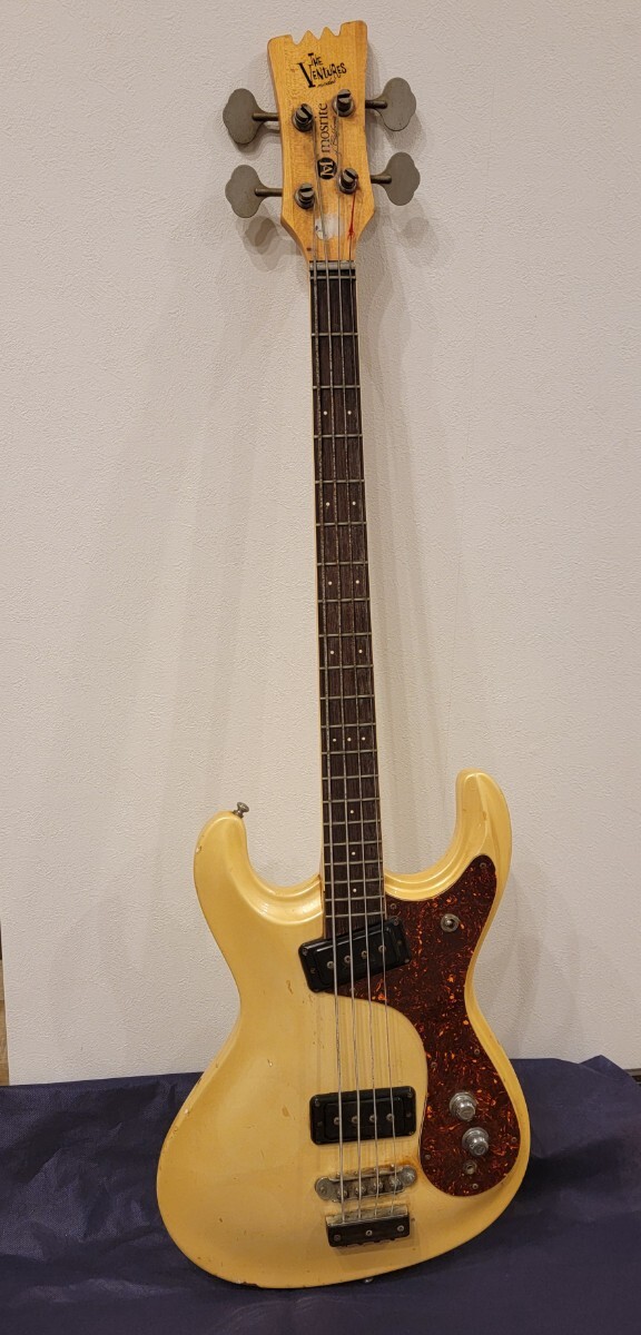希少!ヴィンテージう モズライト Bass THE VENTURES ベースギター モデル不明 シリアル0025 ソフトケース付き拍卖