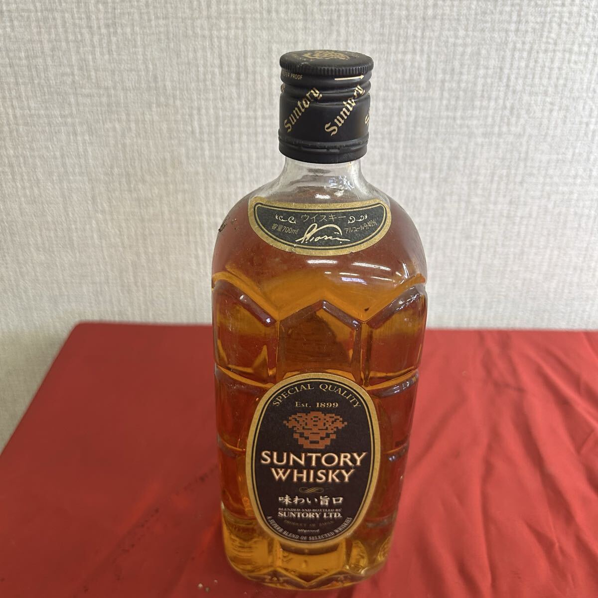 未開栓古酒 サントリー ウイスキー 角瓶 黒角 味わい旨口 700ml とーわや 102505拍卖