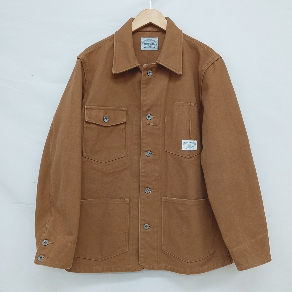 ●古5093 STUDIO D'ARTISAN ステュディオ・ダ・ルチザン ダック地 カバーオール サイズ40【67】拍卖