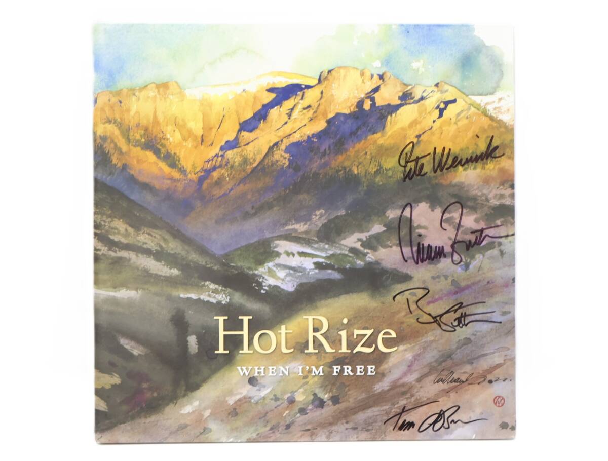 ★中2207 直筆サイン入り Hot Rize ホット・ライズ/When I'm Free ピートワーニック レコード LP盤 アナログ盤 コレクター放出品 32509081拍卖