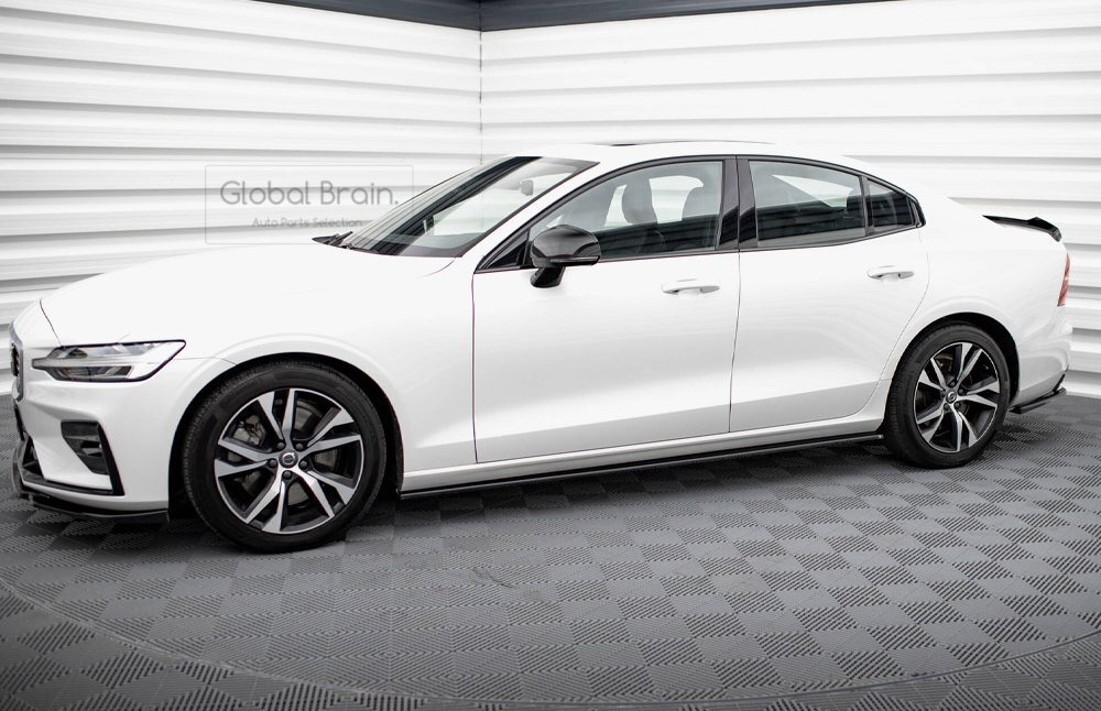 ボルボ S60 V60 B5 Rデザイン サイド スカート カバー スポイラー V2/スプリッター ディフューザー トリム アンダー エプロン拍卖