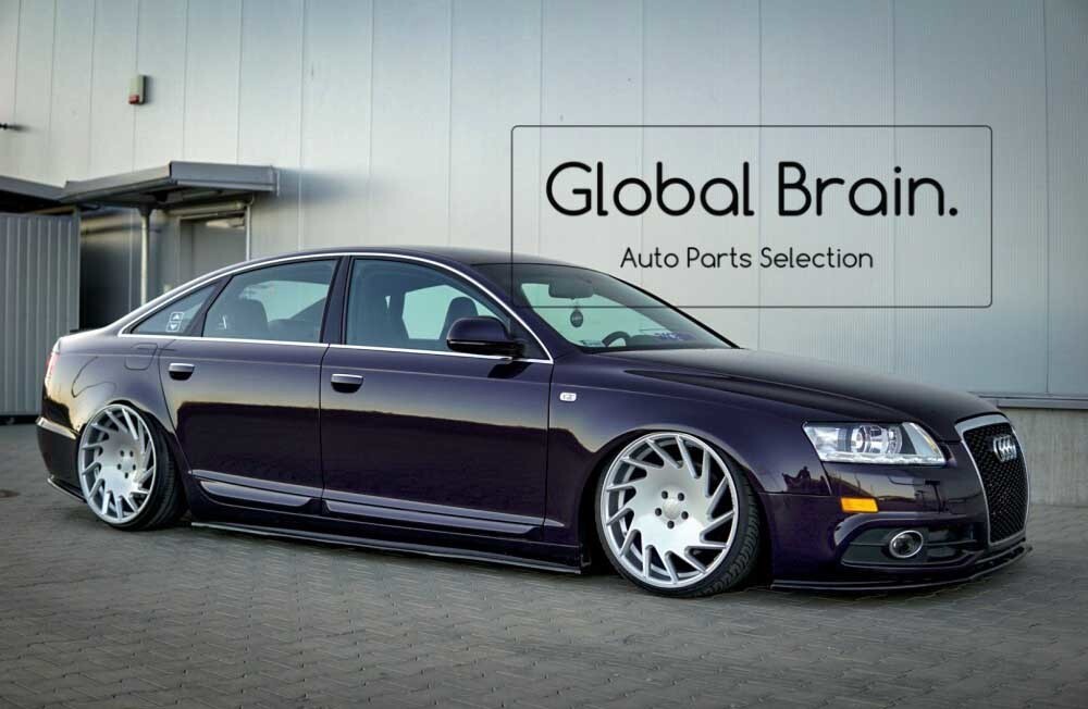 アウディ A6 C6 前期 後期 Sライン サイド スカート カバー スポイラー / スプリッター ディフューザー バンパー トリム アンダー カナード拍卖