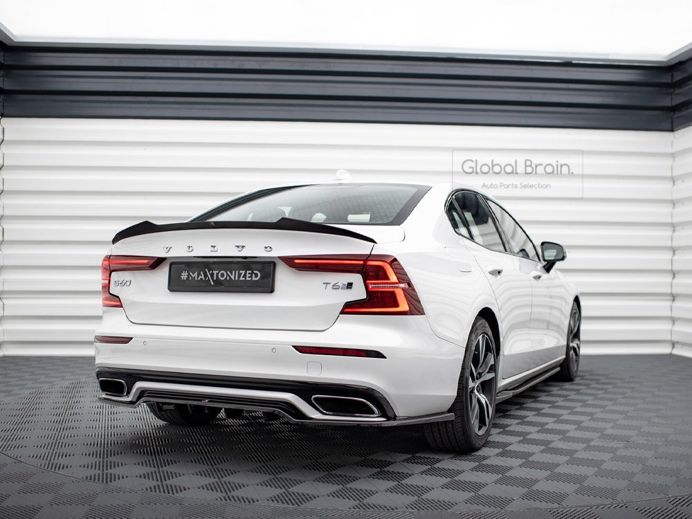 ボルボ S60 Rデザイン トランク スポイラー/ウイング トリム エクステンション ディフューザー拍卖