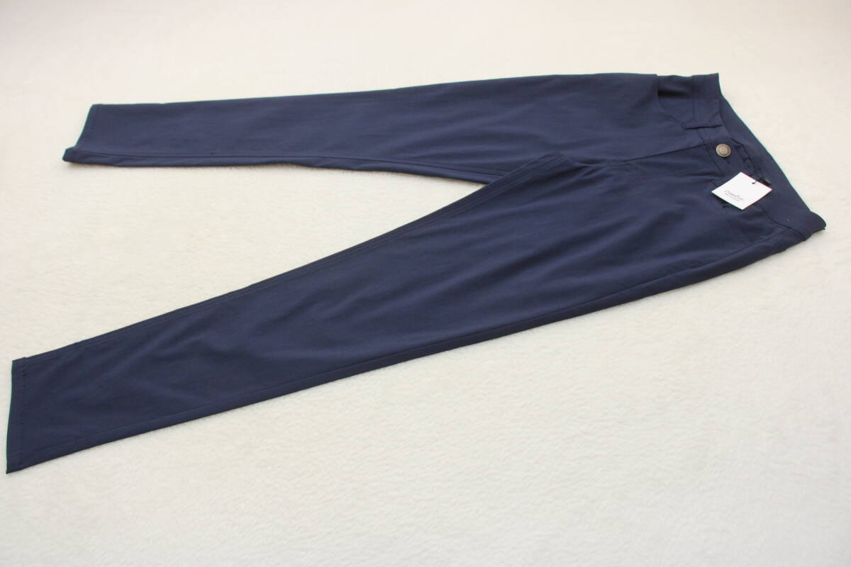 5184 新品タグ付き ストレッチスキニーパンツ ネイビーLサイズ拍卖