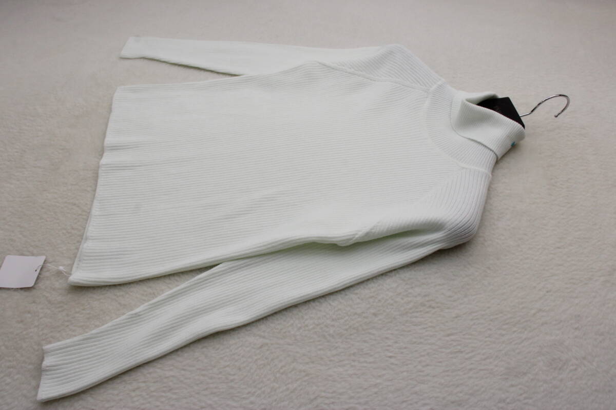 6010 新品 スーパーストレッチタートルネックリブカットソー拍卖