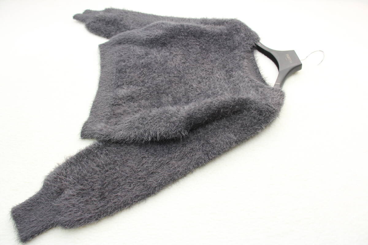 6033 新品 ダブルフェイスシャギーランタンスリーブプルオーバー拍卖