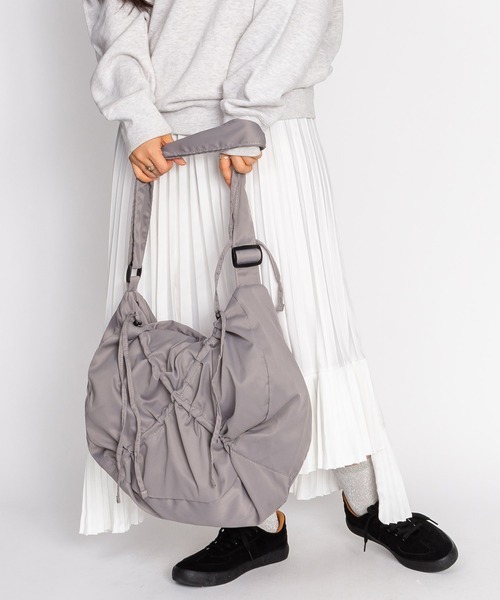 新品 はっ水クロスシャーリングショルダー グレー 1083拍卖