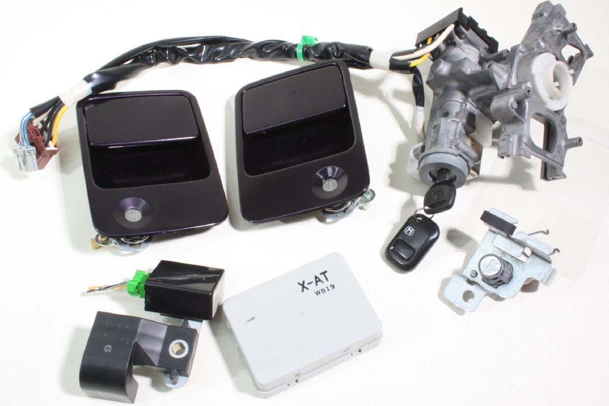 HM1 バモス M 後期 H19年式 69639km (HM2)  キー キーシリンダーセット キーレス レシーバー 1台分のセットです  S10O...拍卖