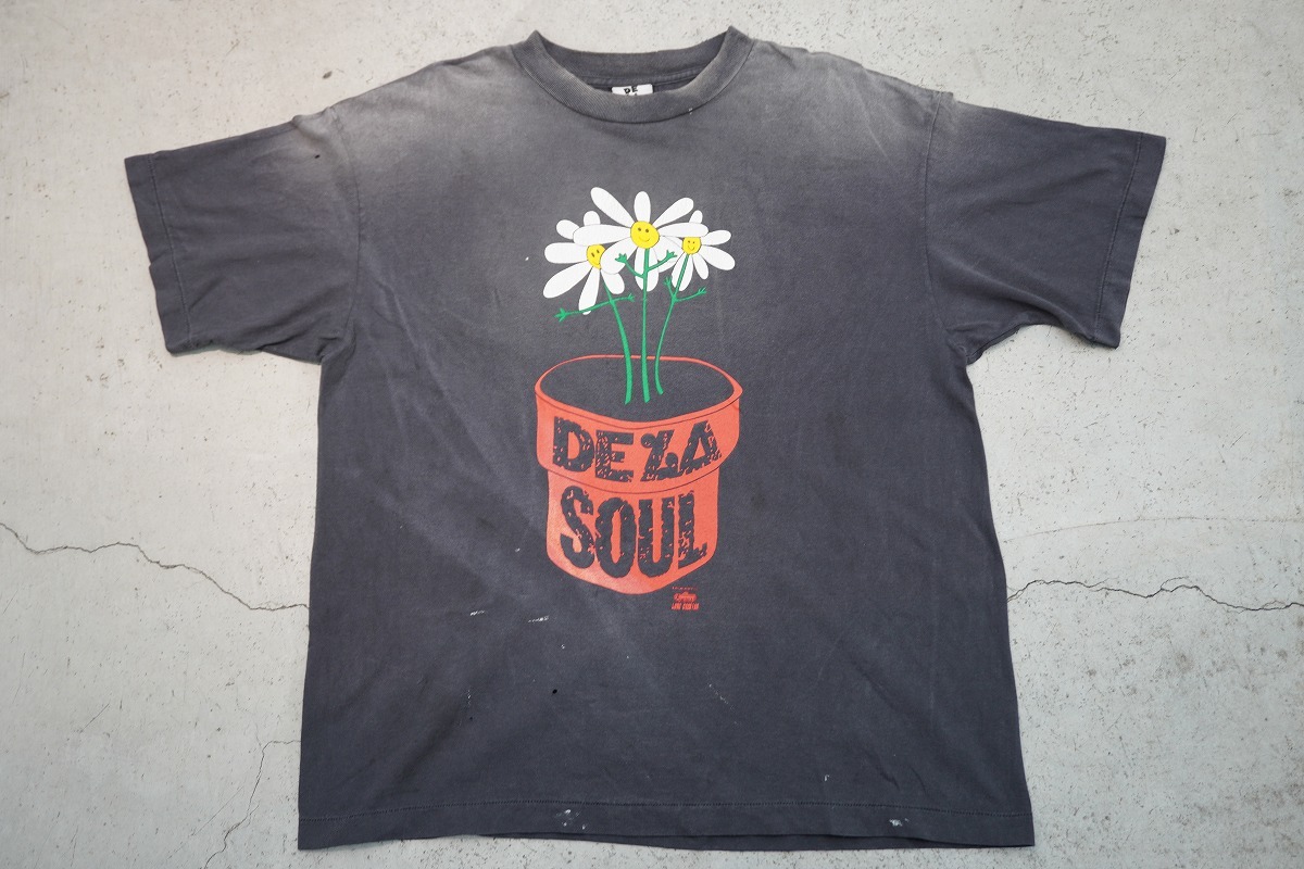 正規 美品 25AW SAINT MICHAEL セントマイケル DE LA SOUL DLS_SS TEE SM-HR1-0000-C18 デラ ソウル 半袖 Tシャツ カットソー L 1025P♪拍卖