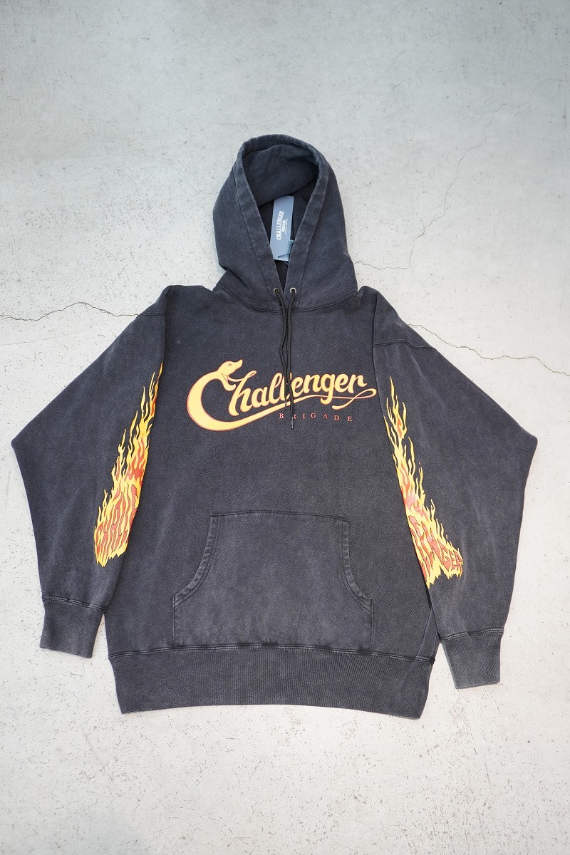 新品 正規 25AW CHALLENGER チャレンジャー SNAKING LOGO HOODIE スネーキング スウェット シャツ パーカー CLG-SW 025-013 黒M本物1031P拍卖