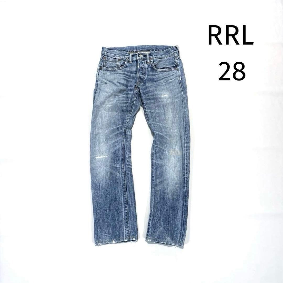 RRL ダブルアールエル デニムパンツ 28インチ USA製 セルビッチ拍卖