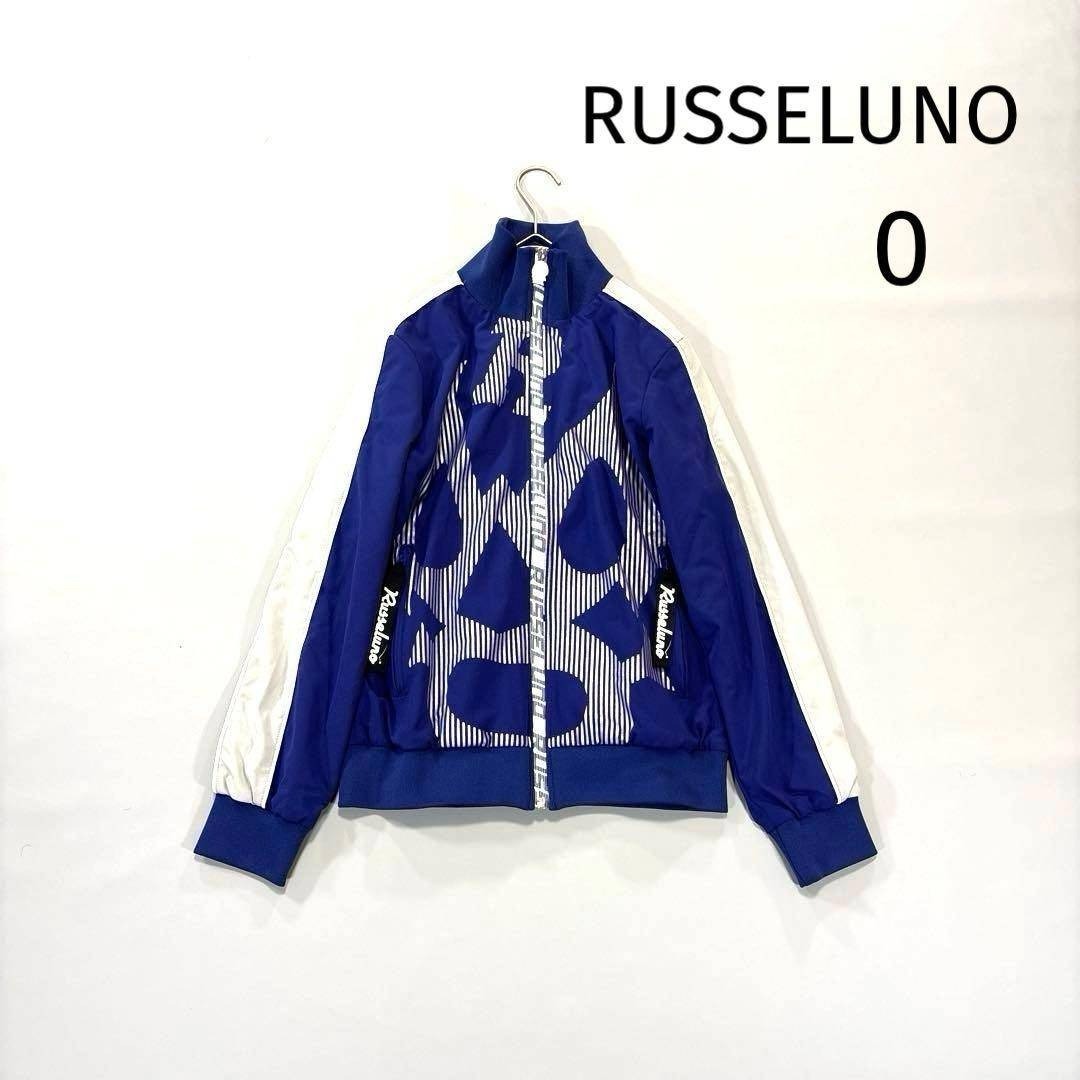 ラッセルノゴルフ ブルゾン 0/S ネイビー ルチャ モックネック レディース Russeluno Lucha  プロレスレスラーマーク拍卖