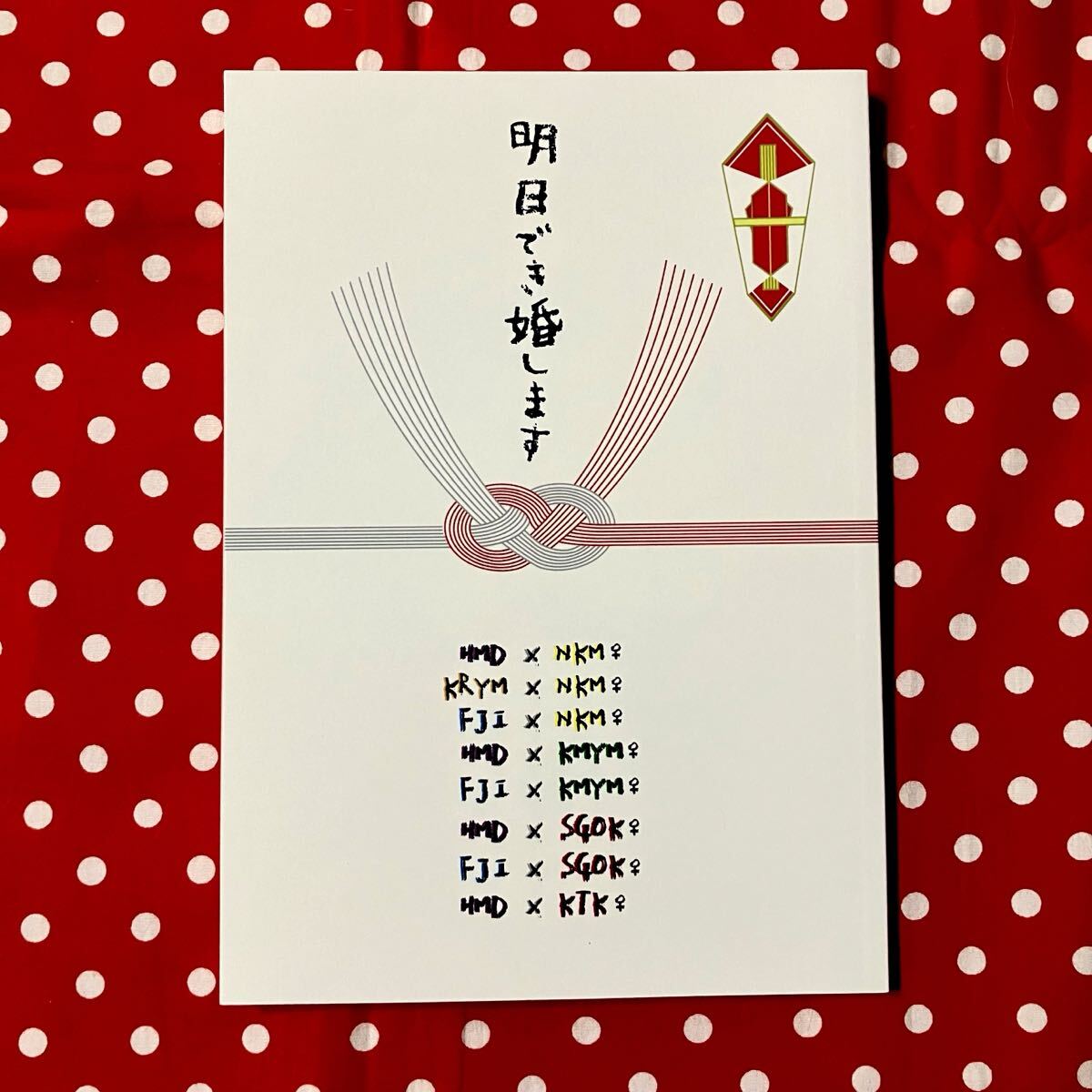 同人誌/ジャニーズWEST/WEST./ジャニスト/オールメンバー/濱田桐山中間重岡藤井神山小瀧/オムニバス/短編集/小説/明日でき婚します拍卖