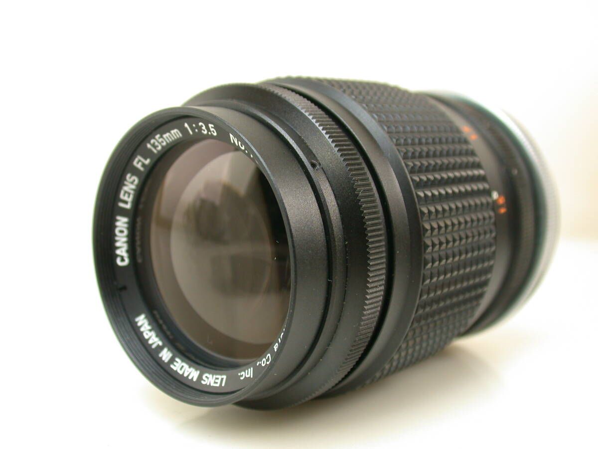 夢 極上品 キャノン FL135mm3.5 動作OK 元箱・ケース付き拍卖