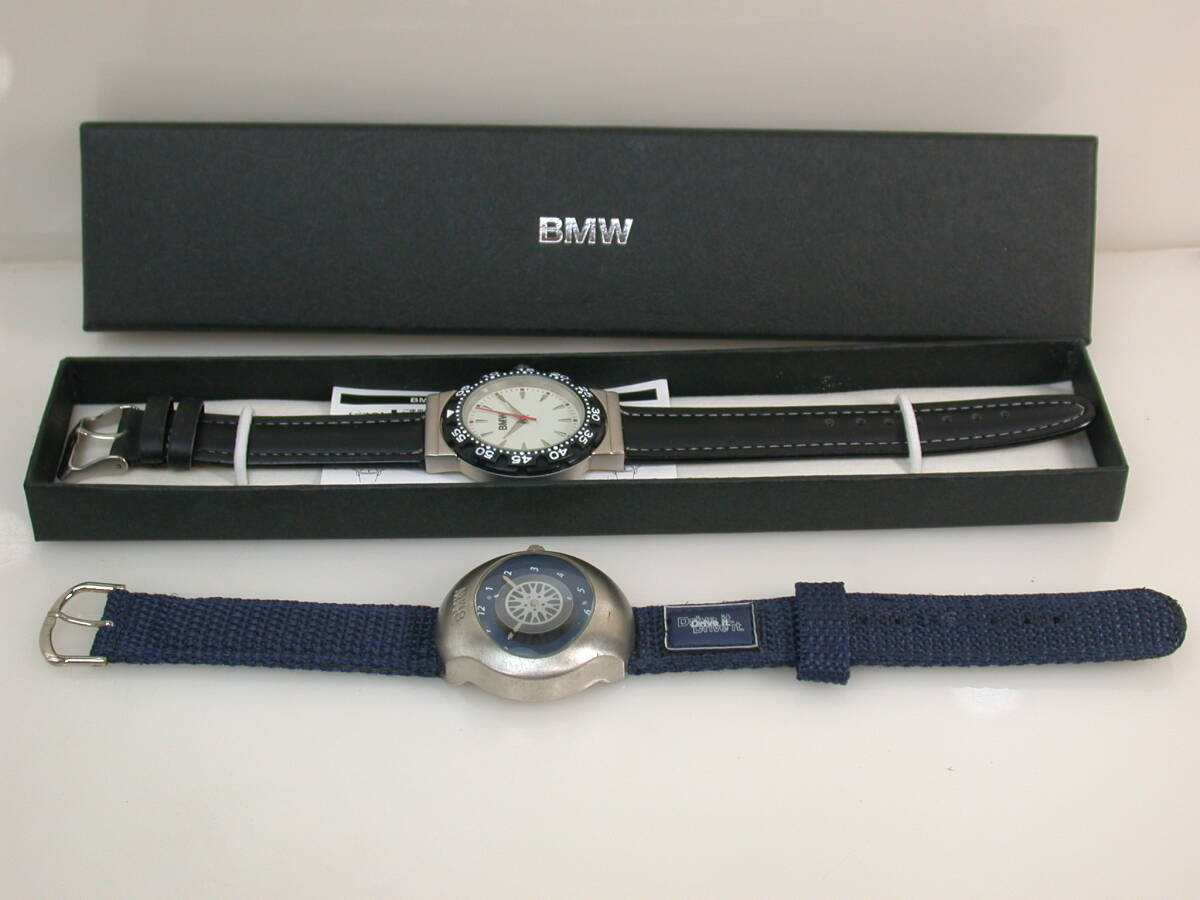夢501.BMW メンズ 腕時計 2品 美品 電池交換必要です拍卖