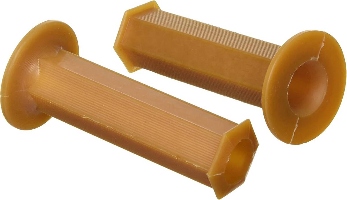 キジマ(Kijima) バイクパーツ グリップ 六角(ヘキサゴン) ラバー製 130mm φ22.2mm 貫通タイプ 汎用 201-195拍卖