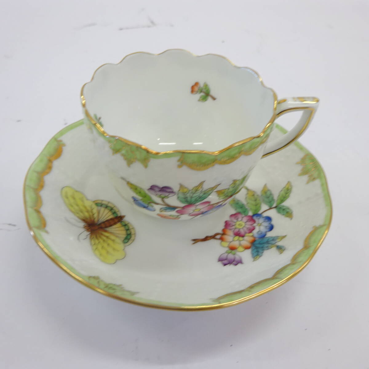 ヘレンド ヴィクトリアブーケ カップ&ソーサー 食器 テーブルウェア インテリア キッチン用品 Herend 60サイズ発送 K-4226670-13-mrrz2拍卖