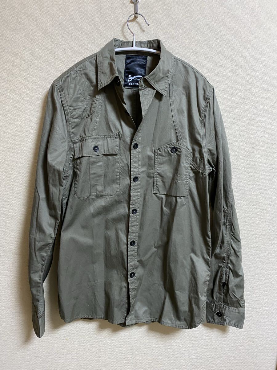 デンハム 長袖シャツ ボタン コットン 綿100拍卖