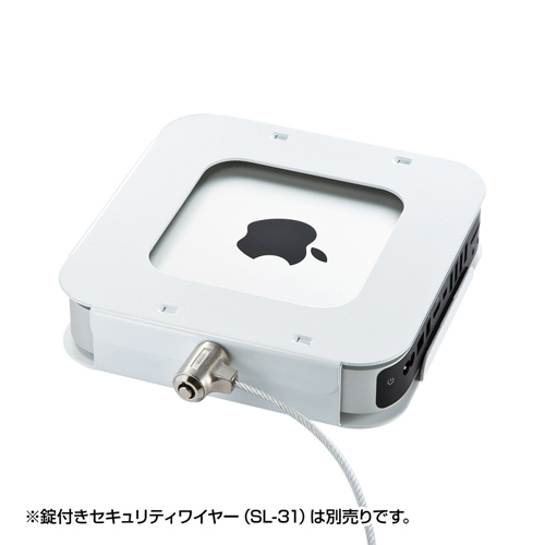 Mac miniセキュリティ eセキュリティ Mac miniを盗難から守る VESA規格のネジ穴にも固定可能 サンワサプライ SLE-21SMM 送料無料 新品拍卖