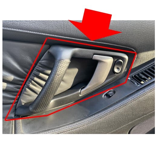 ◆新品 未使用 純正部品 ホンダ NSX NA2 後期 フロント ドア アシスト グリップ 左右セット ガンメタ パンチングレザー HONDA パーツ◆拍卖