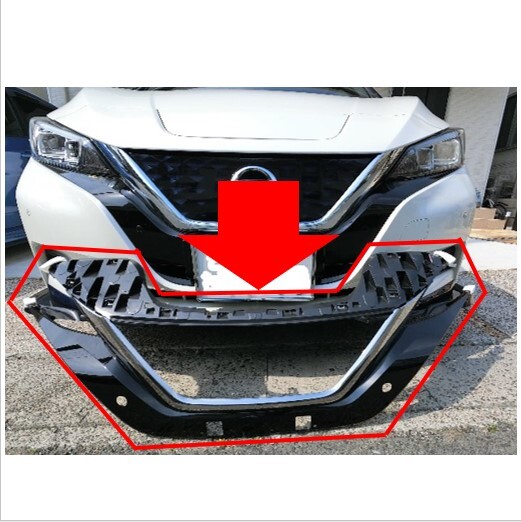 ◆新品 未使用 純正部品 日産 リーフ ZE1 ニスモ用 モールディング フロントバンパー ラジエーターグリル NISSAN パーツ カスタム◆拍卖