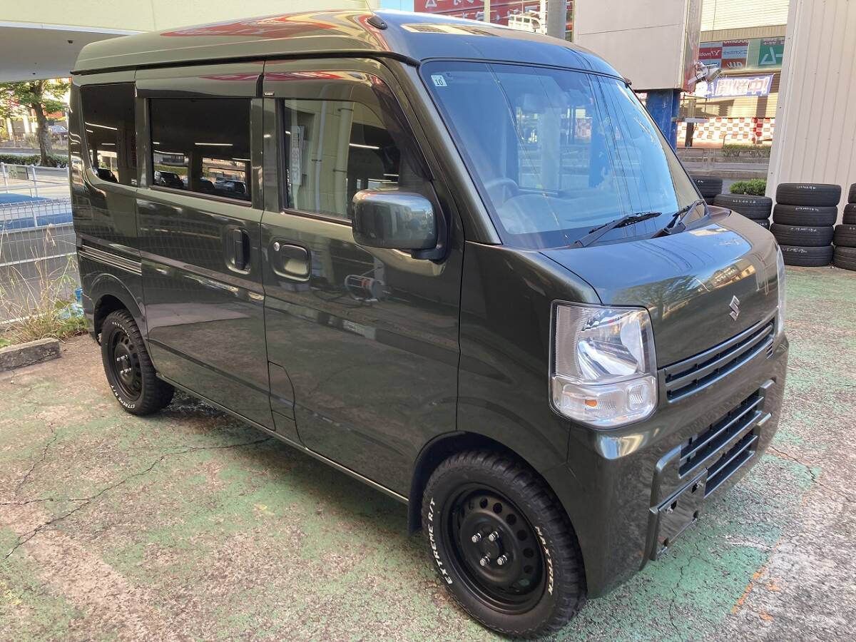 車中泊ベッド 釣り仕様 車検R8年10月まで スズキ エブリィバン DA17V 27200km AT 新品タイヤ付 ETC ドラレコ 拍卖