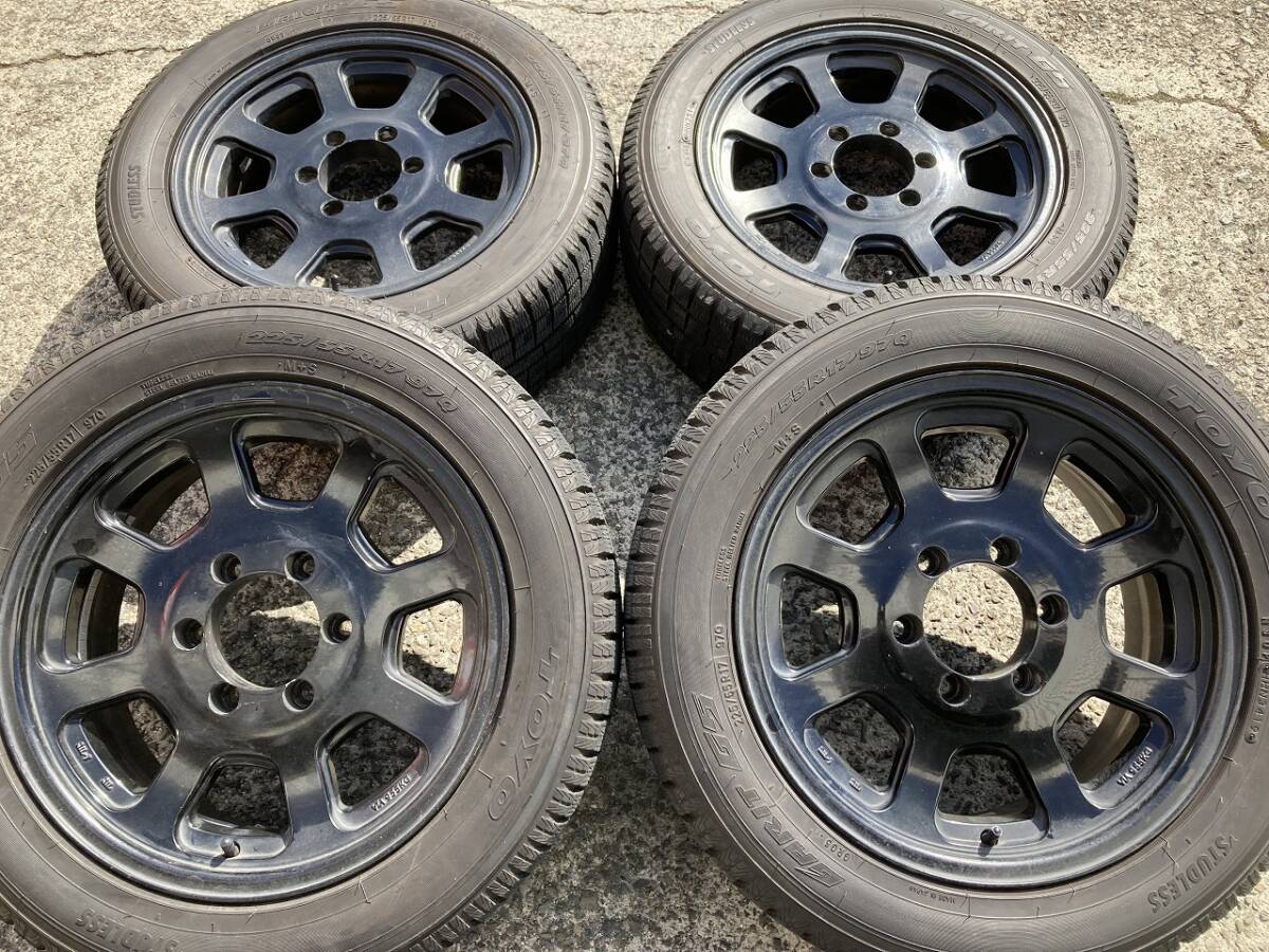 スタッドレスセット 17インチ 6H139.7 7J+30 225/55R17 100系 ハイエース 200系ハイエース キャラバン 拍卖