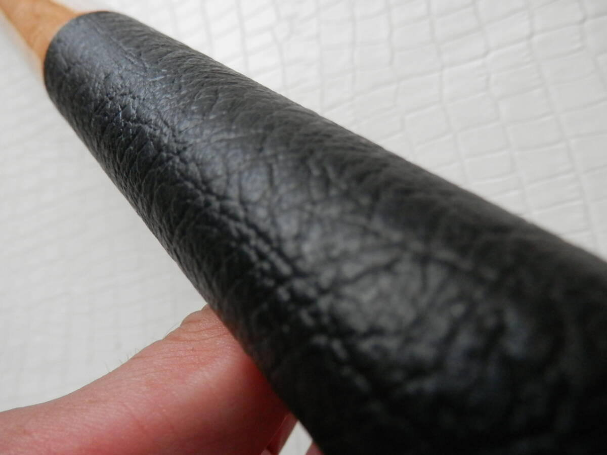 山羊・ゴート革 型押し ブラック ビリヤード 本革 レザー グリップ 拍卖