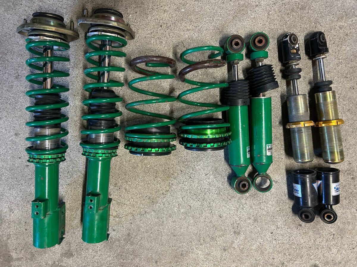 ★TEIN BASIC-K テイン H81W ekワゴン ekスポーツ ネジ式車高調 おまけ(フルタップ車高調) ジャンク (1028)拍卖