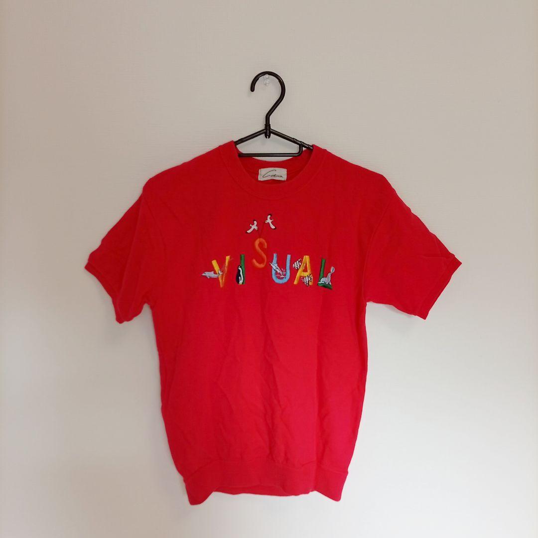Calica VISUAL 刺繍 半袖Tシャツ レッド レディースブランド 送料無料 正規品 鑑定済み 人気ブランド 限定セール拍卖