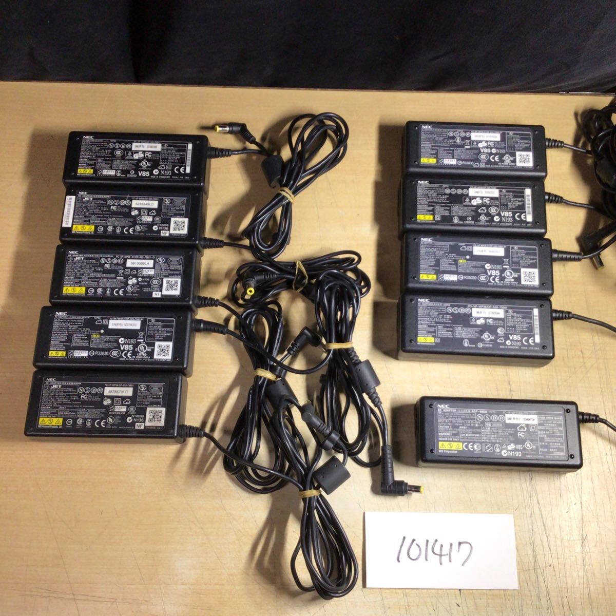【送料無料】(101417E) 10個セット NEC AC Adapter ADP64/60DB 19V-3.16A 純正品 ACアダプター メガネケーブル付 中古品拍卖