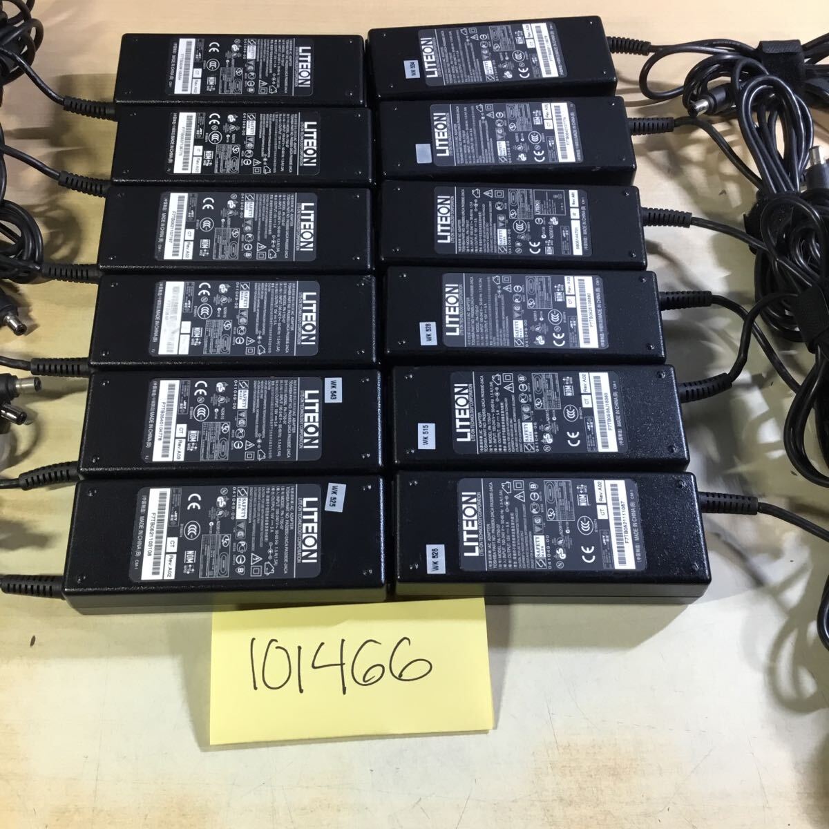 【送料無料】(101466F) 12個セット liteon AC Adapter 15V- 5A 純正品 ACアダプター メガネケーブル付 中古品拍卖