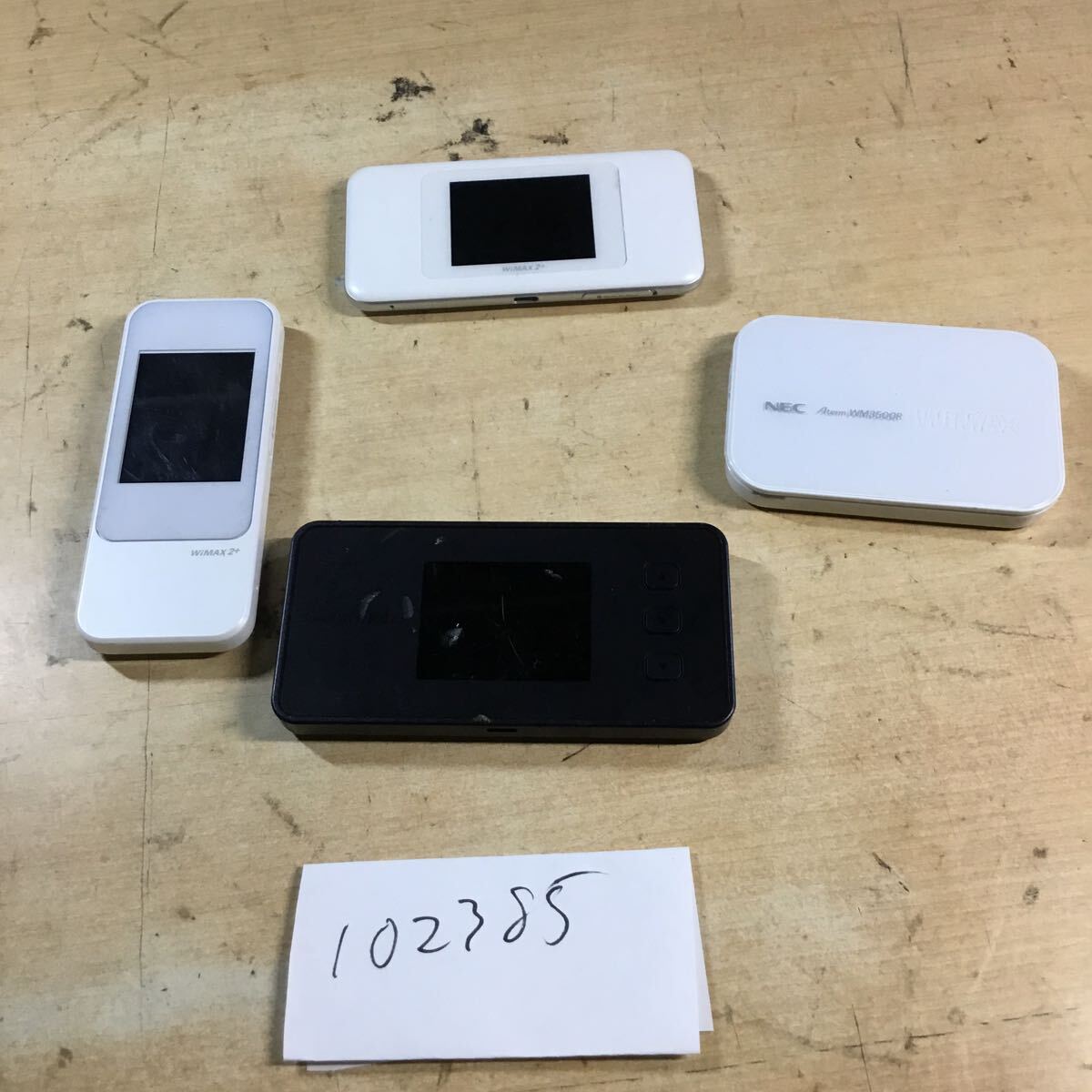 (102385C)B級中古品/モバイルルーター/ポケット WiFi/4台セット/Speed Wi-Fi 5G/NEC/WiMAX/WiMAX2+/HUAWEI/他拍卖
