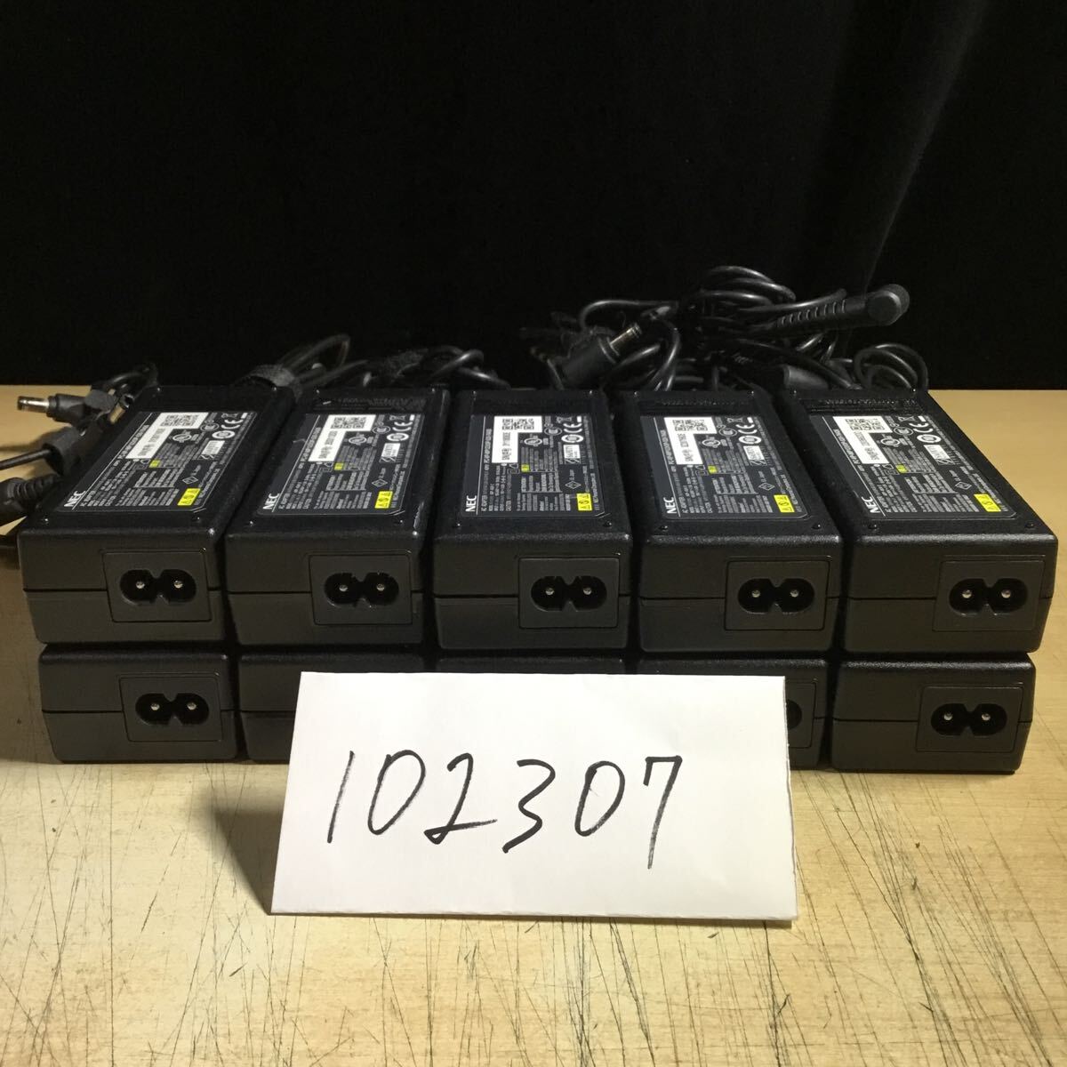 【送料無料】(102307E) 10個セット NEC AC Adapter ADP-65JH 19V-3.42A 純正品 ACアダプター メガネケーブル付 中古品拍卖