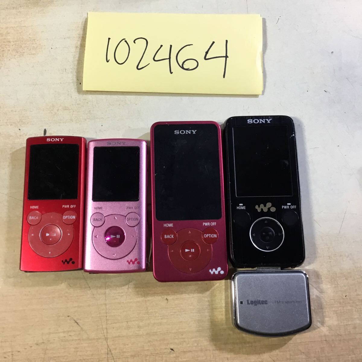 (102464C) SONY WALKMAN デジタルオーディオプレーヤー 4個セット ジャンク品 ウォークマン拍卖