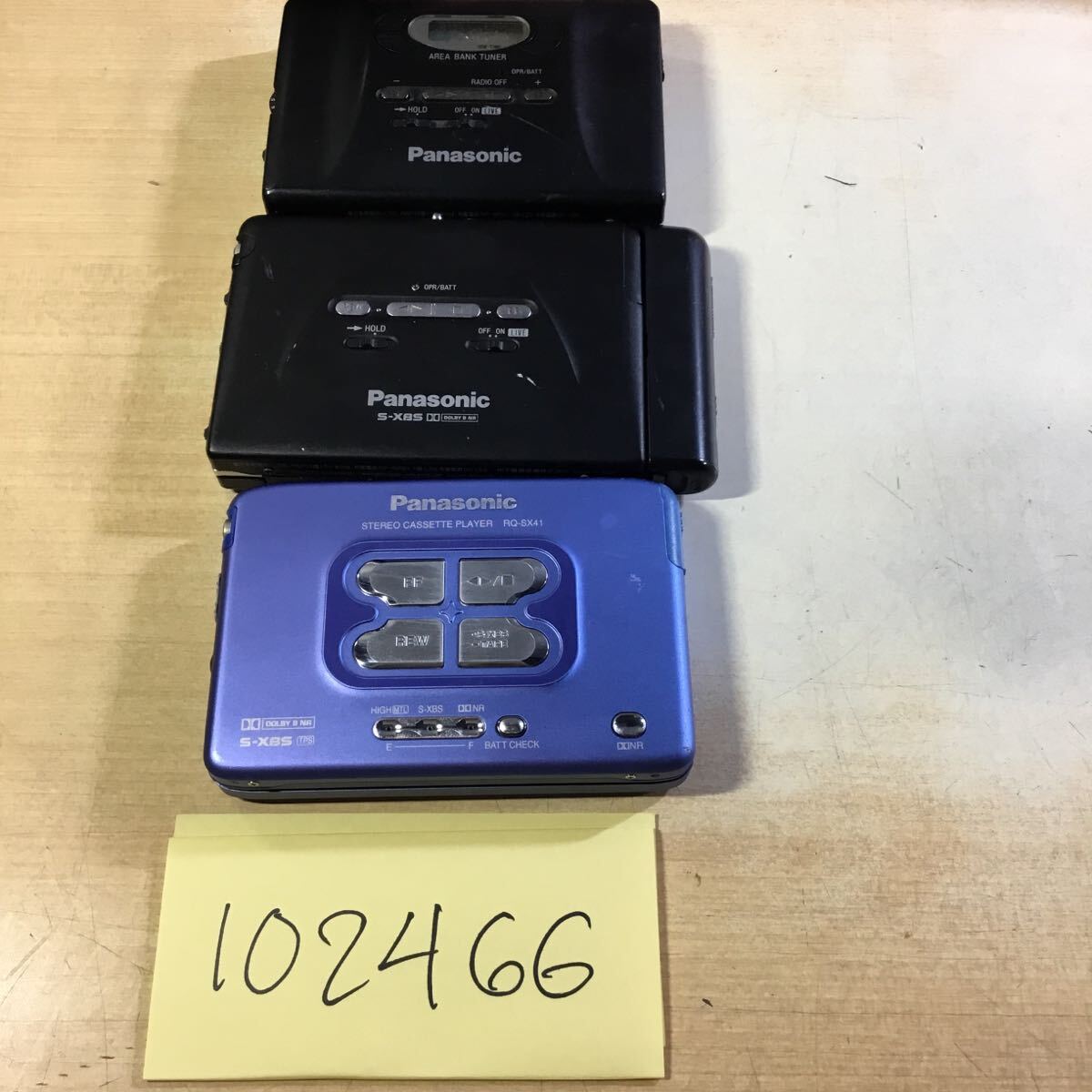 (102466C) Panasonic ポータブルカセットプレーヤー 3個セット ジャンク品拍卖