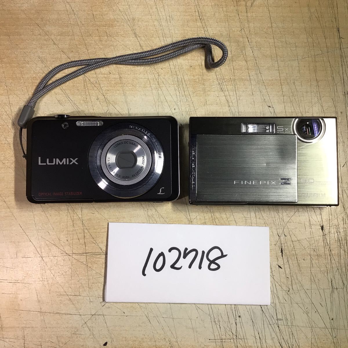 【送料無料】(102718C) Panasonic FUJIFILM コンパクトデジタルカメラ ジャンク品 2台セット拍卖