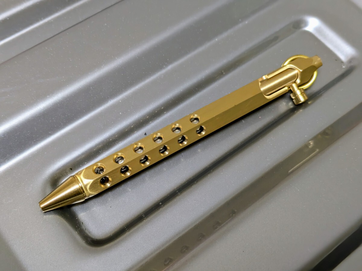 レトロ ボルトアクション ボールペン 真鍮製拍卖