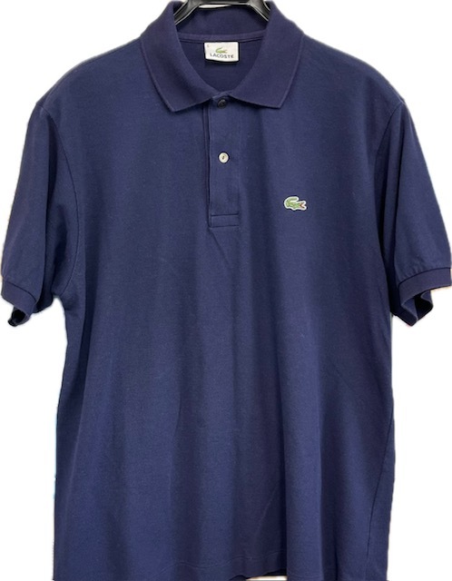 ★ラコステ メンズポロシャツ 紺色系 サイズ表記5拍卖